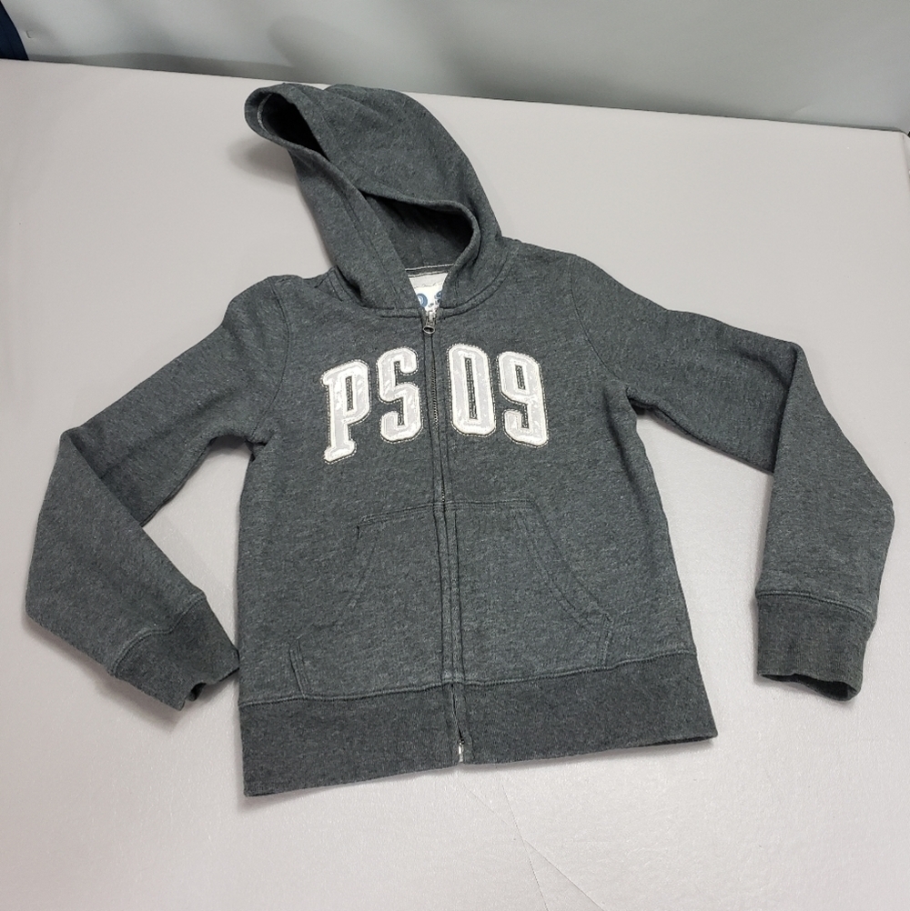 Girls PS from Aeropostale gray full zip hoodie youth size small 8